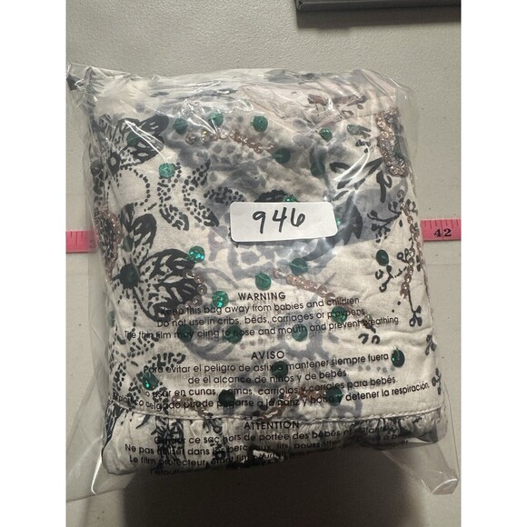 Chaudry KC Dress Womens Medium Sequin Mini Babydoll Bubble Hem Cottage Boho NWT - Picture 11 of 11